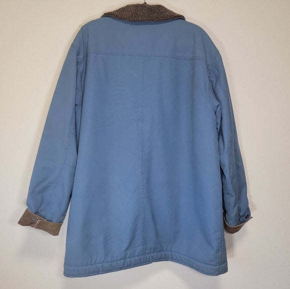 L.L.Bean Sherpa Lined Chore Jacket L Tall Vintage Country Western - Picture 8 of 9